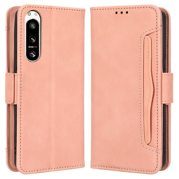 Sony Xperia 5 IV Plånboksfodral med Flera Kortplatser - Rosa