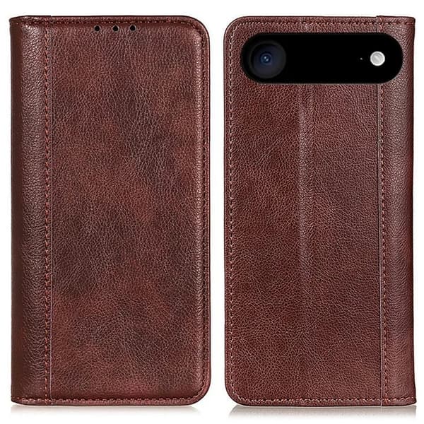 iPhone Air Plånboksfodral Äkta Läder Litchi - Brun Brun