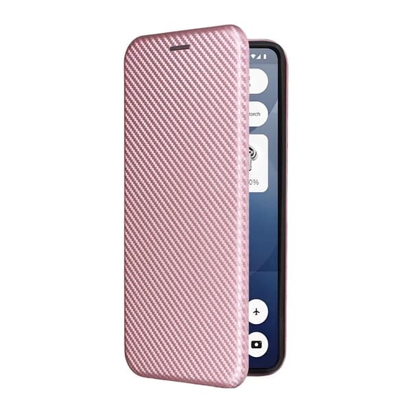 Nothing Phone (3a) Plånboksfodral Konstläder Carbon Fiber