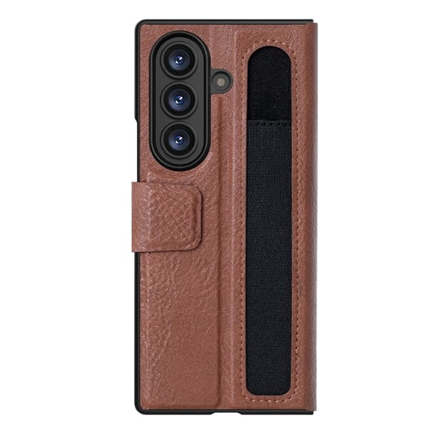 Nillkin Galaxy Z Fold 7 Plånboksfodral Kickstand - Brun
