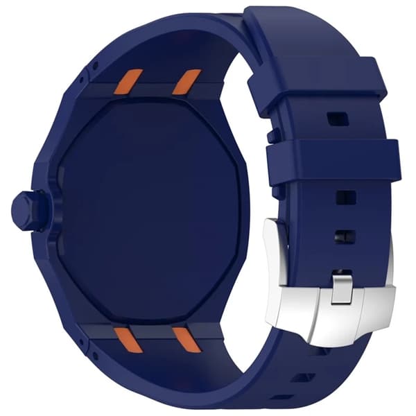 Swatch Royal Pop Silikonarmband med Integrerat Skyddsskal - Mörkblå Blå