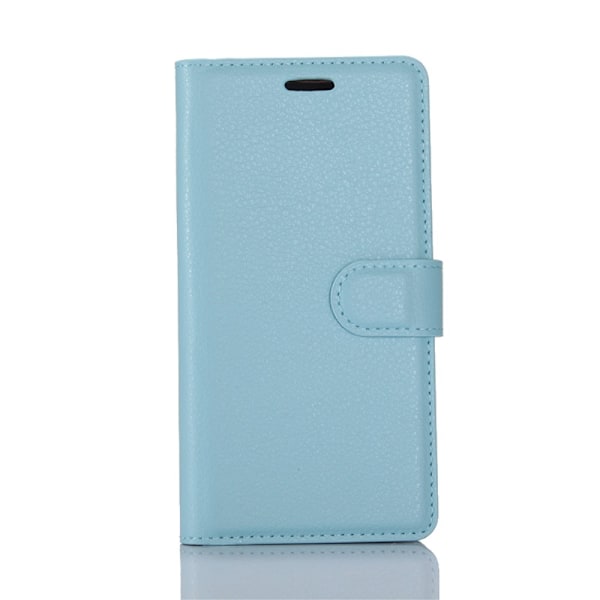 Litchi Plånboksfodral till Huawei P10 - Blå Blå
