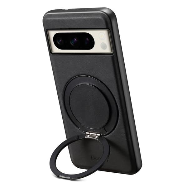 DENIOR Google Pixel 8 Pro Magnetiskt Fodral Konstläder Svart