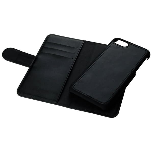 GEAR Pungeetui med magnetcover til iPhone 7/8/SE 2020 - Sort Black