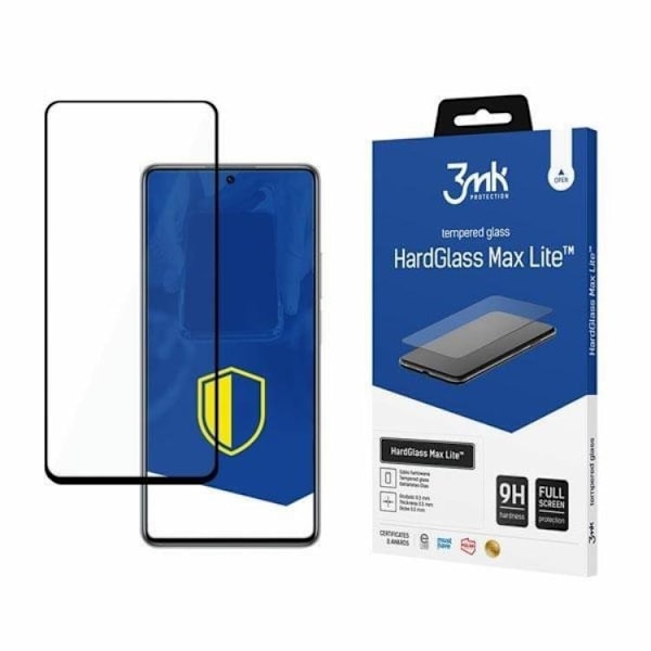 3MK HG Max Lite Härdat Glas Skärmskydd Xiaomi 11T / 11T Pro - Svart Svart