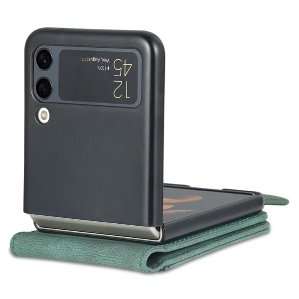 AZNS Galaxy Z Flip 4 Wallet Case Flipping Magnetic - Grøn