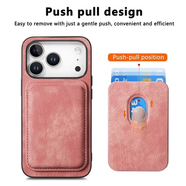 Mobilskal till iPhone 17 Pro Max Retro Detachable - Rosa Rosa