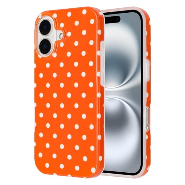 Mobilskal till iPhone 17 Dot Design Imd Tpu - Orange Orange