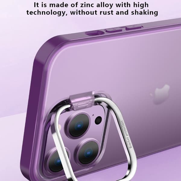 X-LEVEL Mobilskal till iPhone 15 Pro Max Matte Lila med Stativ