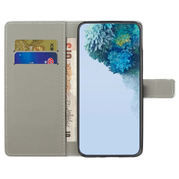 iPhone 17 Pro Max Konstläder Plånboksfodral Pattern Print - Blå Fjäril Blå