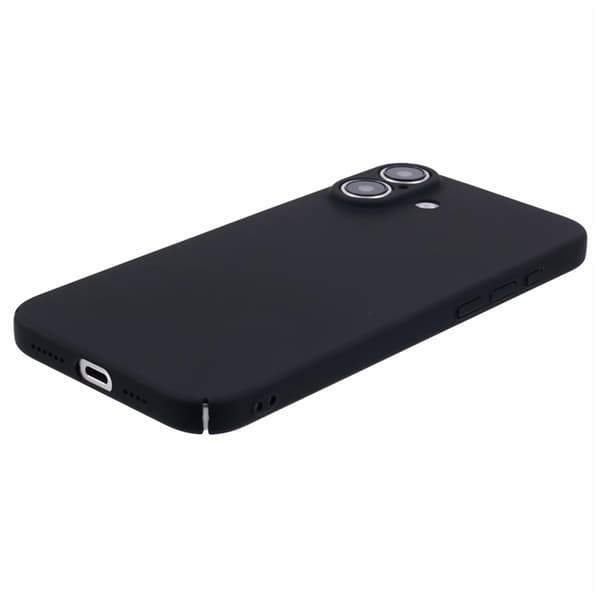 Mobilskal till iPhone 16 Skin-Touch Rubberized PC - Svart Svart
