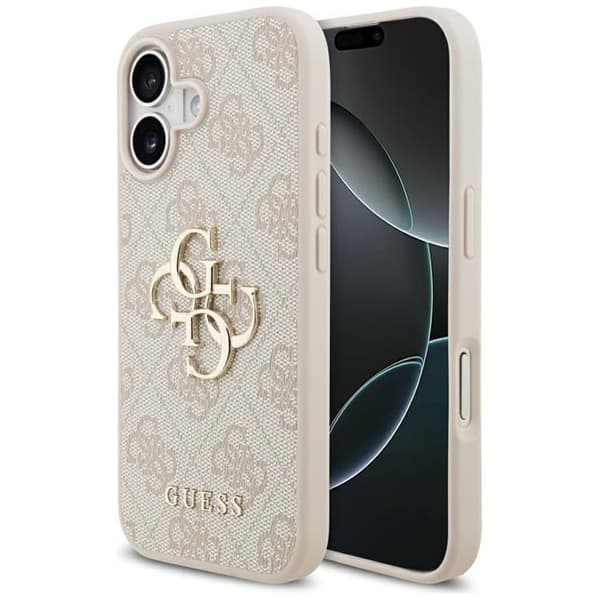 Guess Telefontaske til iPhone 17 4G Stort Logo - Lyserød Rosa