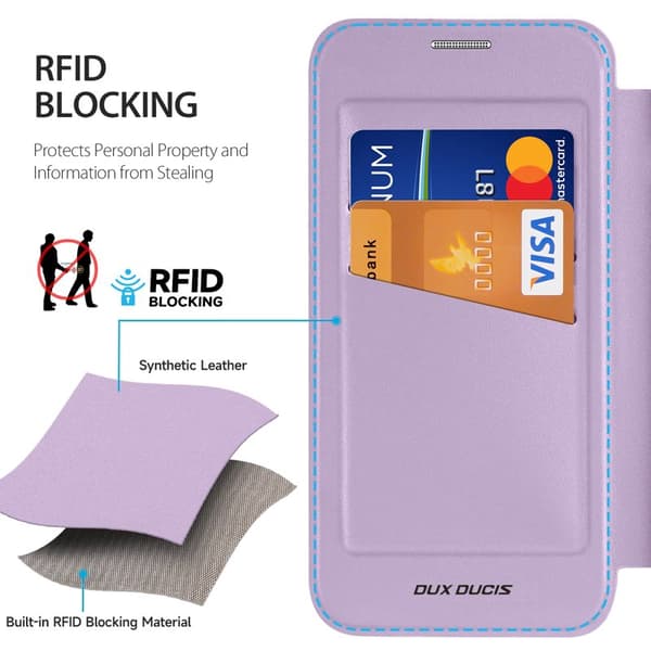 Dux Ducis Mobilskal för Samsung Galaxy S26 Plus Magnetiskt Konstläder - Lila