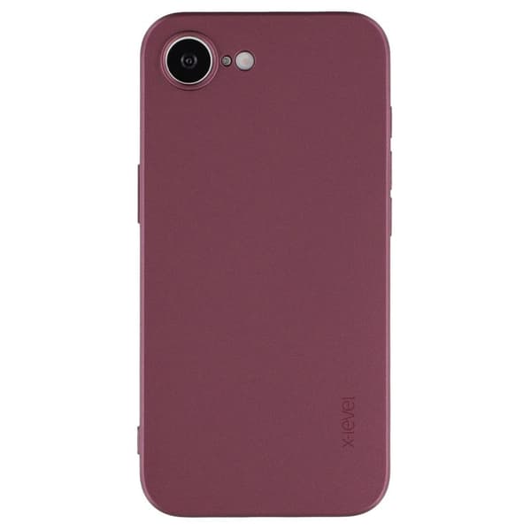 X-LEVEL Guardian Series Mobilskal till iPhone 16e Soft TPU Vinröd