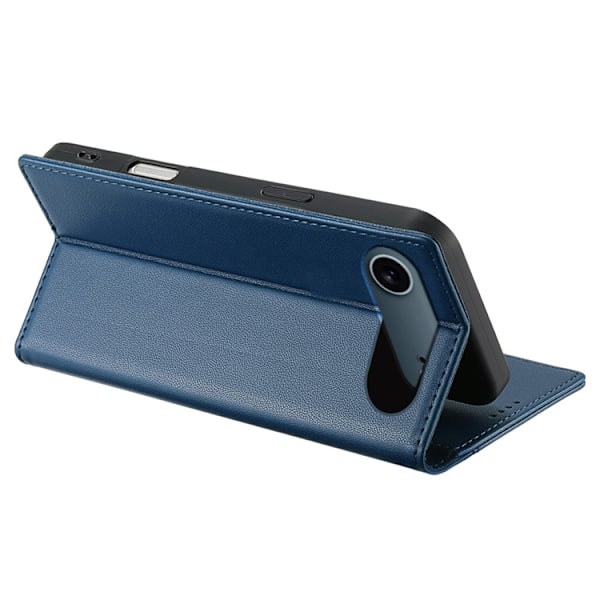 N.BEKUS iPhone Air Konstläder Plånboksfodral RFID-Skydd P3 - Blå Blå