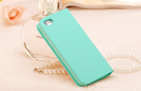 Sweet Hybrid Bow Plånboksfodral till Apple iPhone 4S / 4 (Mint) Blå