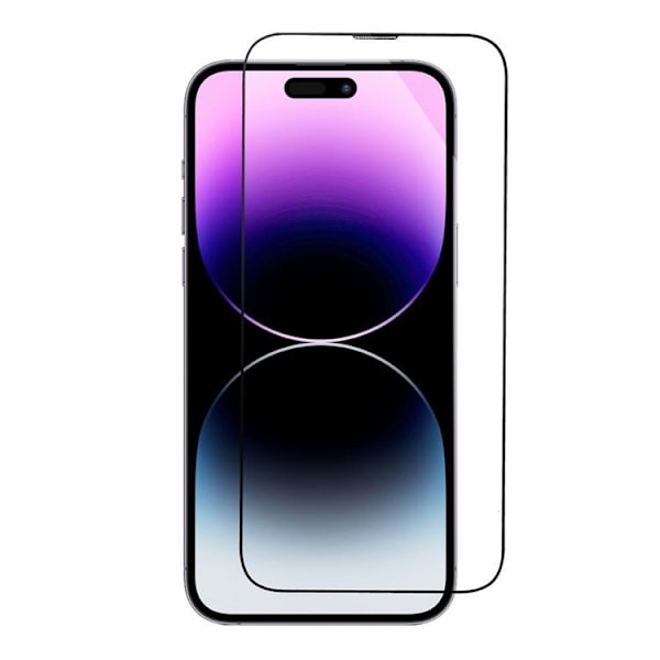 iPhone 14 Pro Härdat Glas Skärmskydd Plus Applicator - Svart Svart