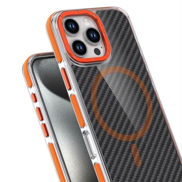 Telefontaske til iPhone 16 Pro Magsafe Fiber - Orange Orange
