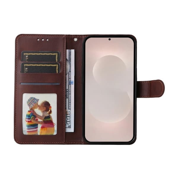ENKAY Samsung Galaxy S26 Edge Plånboksfodral Konstläder - Rosa
