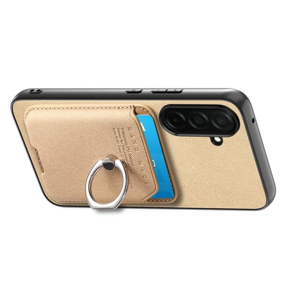 Mobilskal för Samsung Galaxy S26 Konstläder + PC + TPU - Khaki