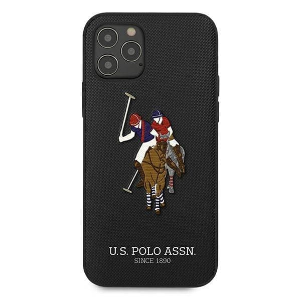US Polo Polo Embroidery Collection Skal iPhone 12 / 12 Pro - Sort Black