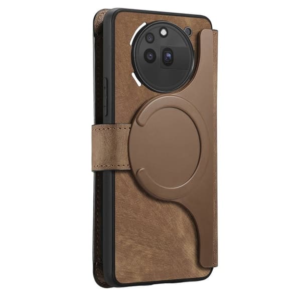 CASENEO För Nothing Phone (3a) Pro Plånboksfodral Konstläder - Brun