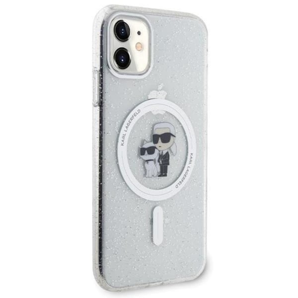 KARL LAGERFELD iPhone 11/XR Mobilskal Magsafe Glitter - Clear