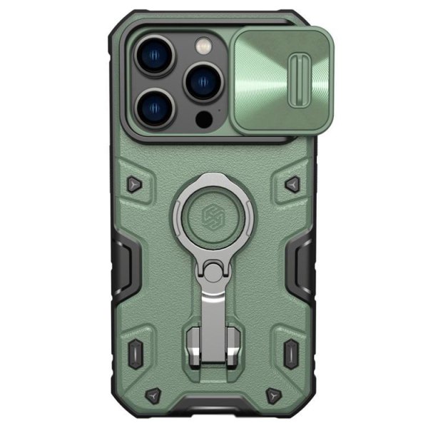 Nillkin iPhone 14 Pro Case Sormusteline Armor Pro - Vihreä