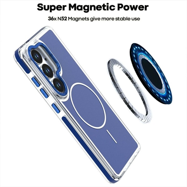 Mobilskal för Samsung Galaxy S26 Plus Magnetiskt Shockproof TPU - Blå