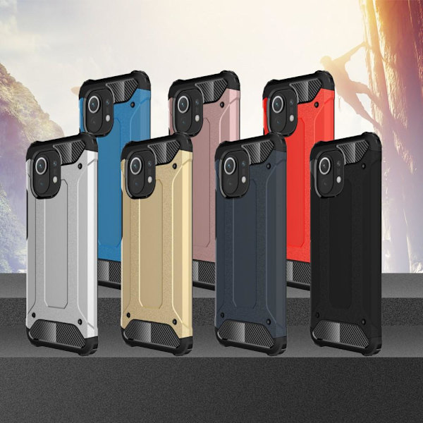 Armour Guard Hybrid Mobiltelefon Taske Til Xiaomi Mi 11 - Sort Black