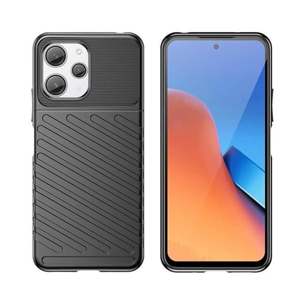 Xiaomi Redmi 12 Mobilskal Thunder Armored - Sort Svart