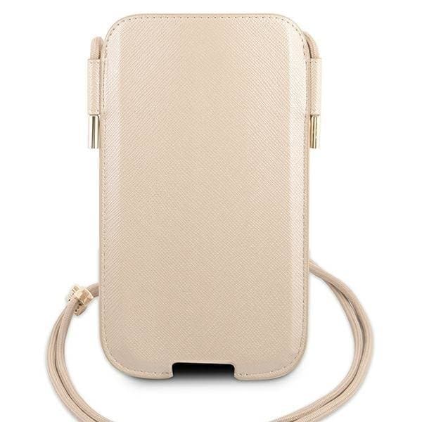 Guess Saffiano Halsbandsfodral 6.1" - Guld Yellow