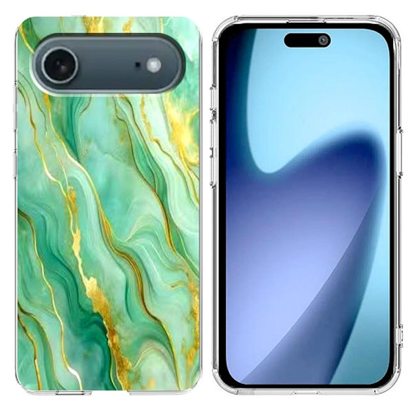 Mobilskal till iPhone Air Marble Pattern Printing Soft - Grön Grön