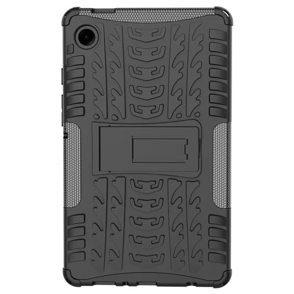 Mobilskal till Galaxy Tab A9 Kickstand Tire Texture Svart