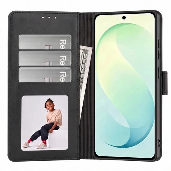 Tech-Protect Plånboksfodral För Galaxy S26 FE - Svart