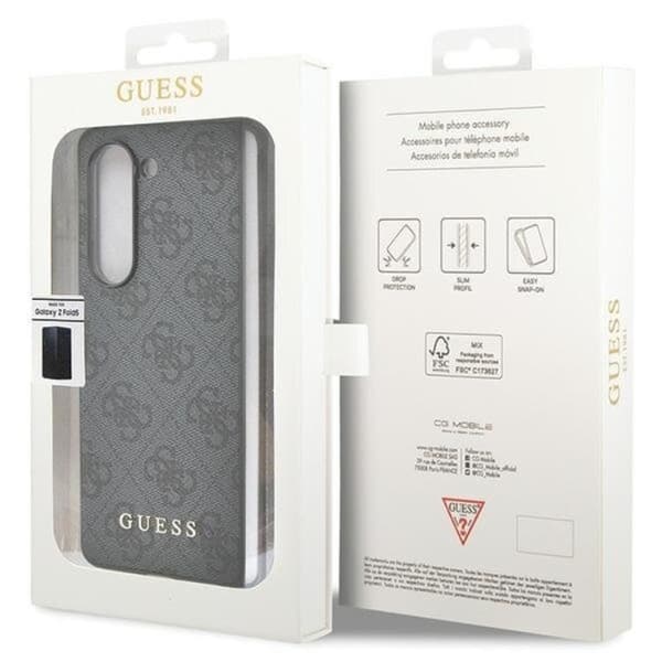 Guess Galaxy Z Fold 5 Mobilskal 4G Charms Collection - Grå Grå