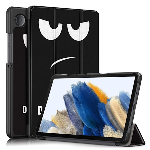Galaxy Tab A9 Fodral Pattern Printing Tri-fold Konstläder Rör Mig Inte