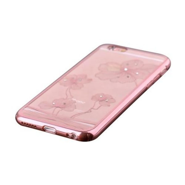 Comma Skal med Swarovski-stenar till Apple iPhone 6(S) Plus - RoseGold