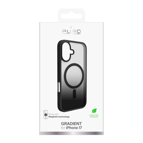 Puro Mobilskal till iPhone 17 Magsafe Gradient TPU - Svart Svart