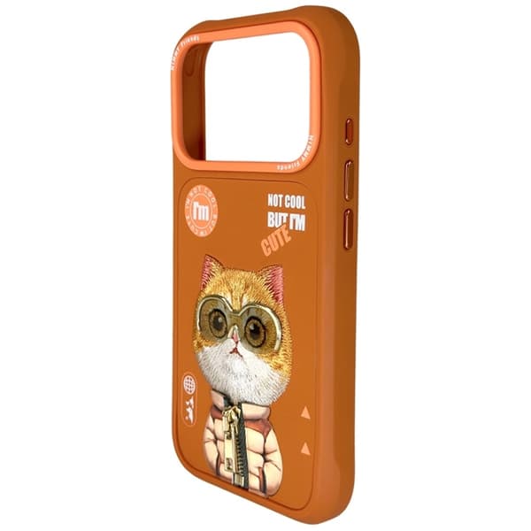 Nimmy Mobilcover til iPhone 17 Pro Cool&Cute 2.0 Kat Orange