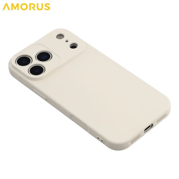 AMORUS Mobilskal till iPhone 17 Pro Precise Cutouts TPU Fiber - Vit Vit