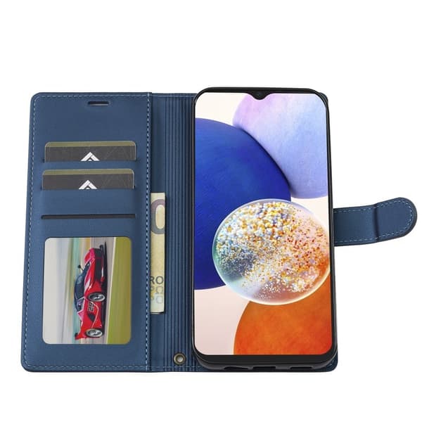 LC.IMEEKE L2 Series Samsung Galaxy A54 5G Plånboksfodral Konstläder - Blå