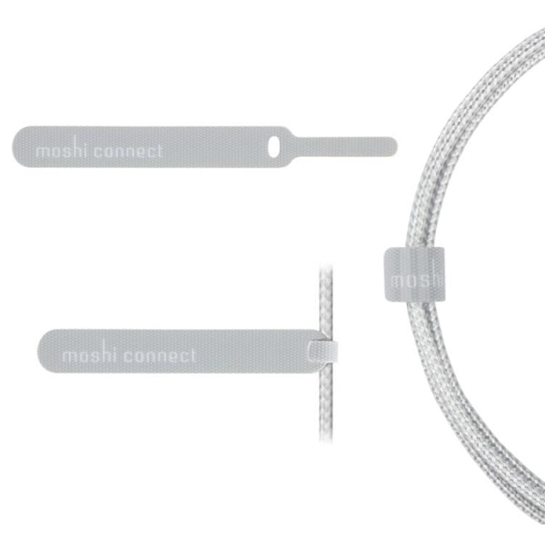 Moshi USB-C Laddningskabel Med Smart LED 2m - Silver