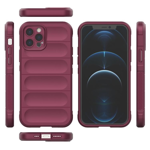 iPhone 12 Pro Cover Magic Shield Flexible Armored - Burgundy