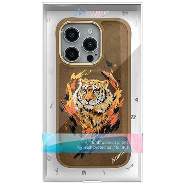 Nimmy Telefontaske til iPhone 16 Pro Max MagSafe Tiger - Lysebrun Brun