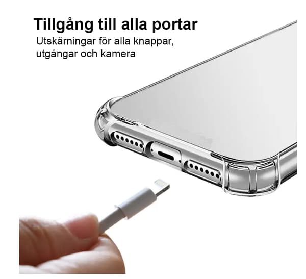 Holdbart bomstødsikkert dæksel til Samsung Galaxy S21 Plus (NR) Transparent