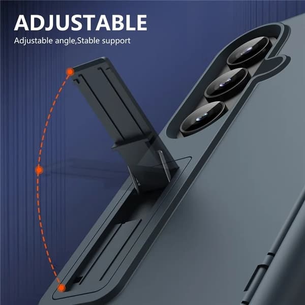 Mobilskal till Galaxy Z Fold7 5G Hård PC Anti-Drop with Kickstand - Grå Grå