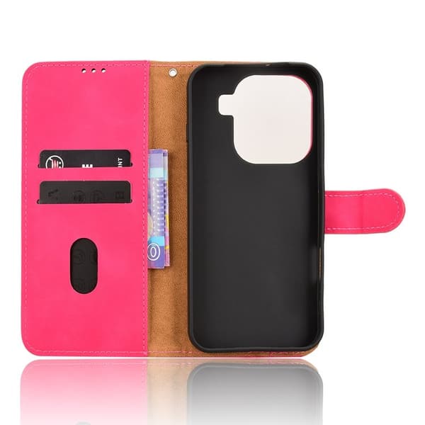 Oppo Find X9 Pro 5G Plånboksfodral Konstläder Skydd - Rosa