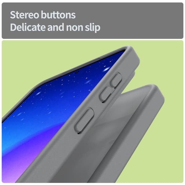Samsung Galaxy S26 Skal Touch Matte Anti Drop TPU - Silver