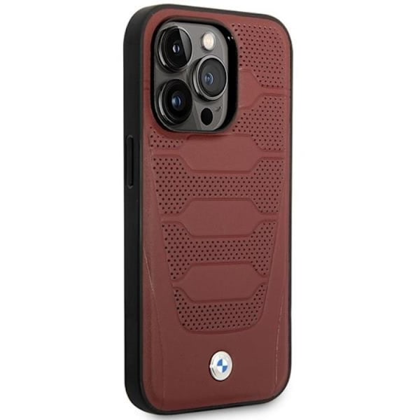 BMW Mobilskal till iPhone 14 Pro Magsafe Läder Seats Pattern